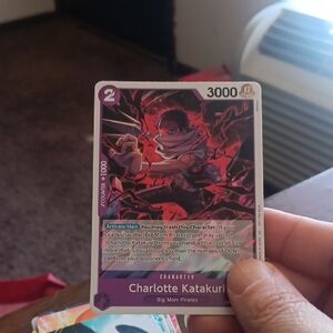 Onepiece Trading Card - Charlotte Katakuri - Red and Black